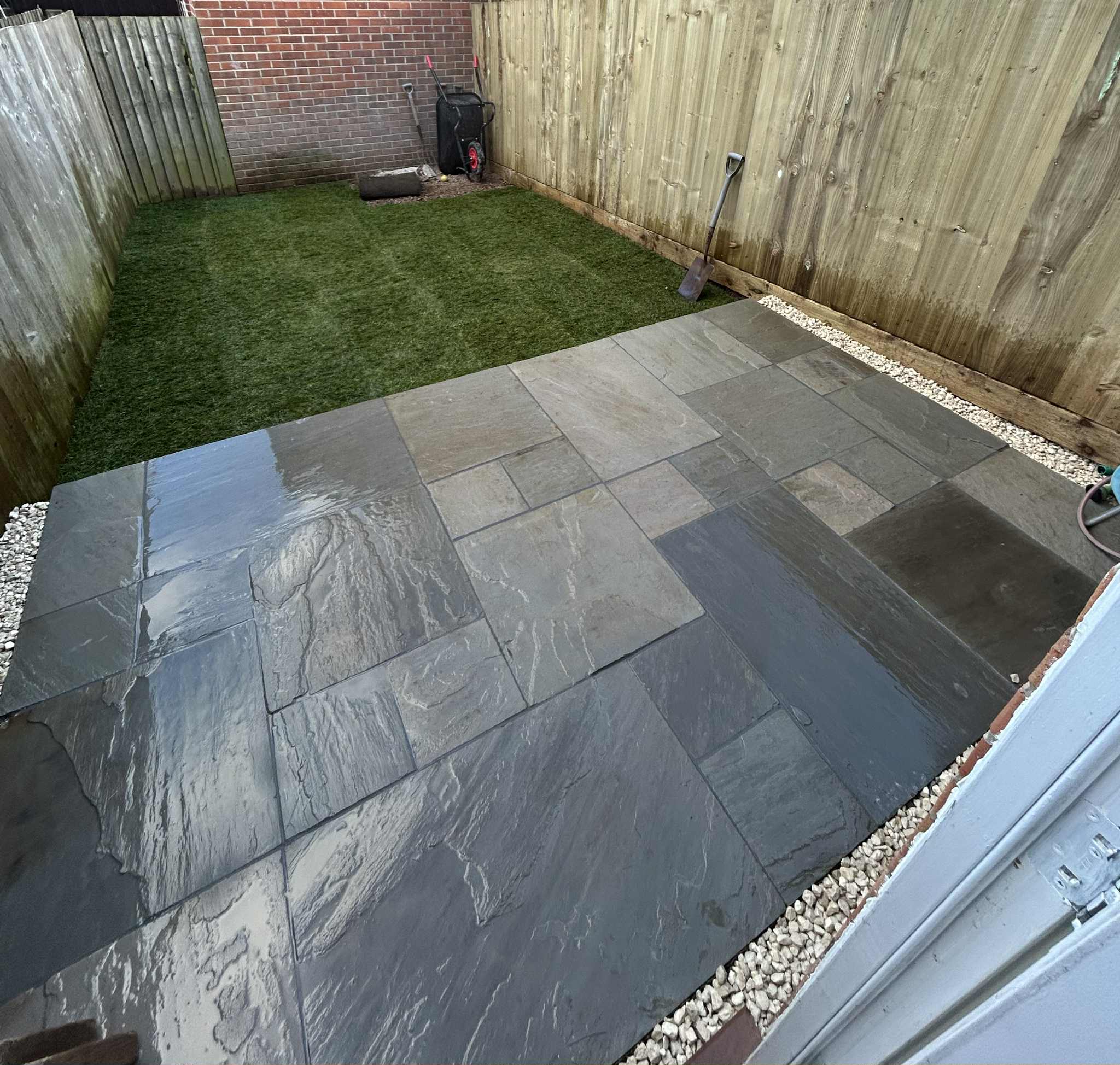 Completed outdoor space